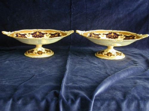 COALPORT 8 PIECE DESSERT SERVICE ARTIST SIGNED FABULOUS GILDING - ADDITIONAL PHOTO 8