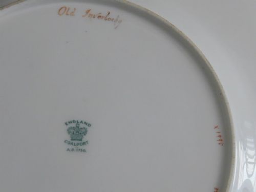 COALPORT 8 PIECE DESSERT SERVICE ARTIST SIGNED FABULOUS GILDING - ADDITIONAL PHOTO 13