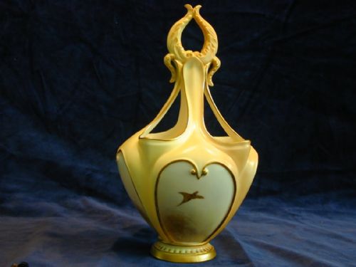 ROYAL WORCESTER POT POURRI BASKET PHEASANTS BY JAMES STINTON - ADDITIONAL PHOTO 3