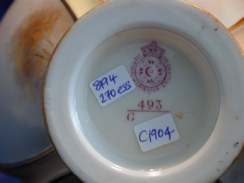 ROYAL WORCESTER POT POURRI BASKET PHEASANTS BY JAMES STINTON - ADDITIONAL PHOTO 5