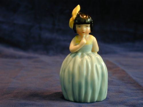 royal worcester candle snuffer hush - CATEGORY: ANTIQUE CERAMICS - DATED 1930