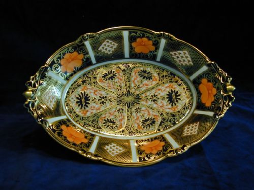 royal crown derby dessert tray - CATEGORY: ANTIQUE CERAMICS - DATED 1910