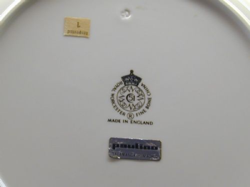 ROYAL WORCESTER LARGE ROPE EDGE DINNER PLATE BY WESTON - ADDITIONAL PHOTO 2