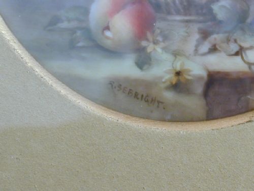 ROYAL WORCESTER FRAMED PLAQUE BY RICHARD SEBRIGHT - ADDITIONAL PHOTO 2