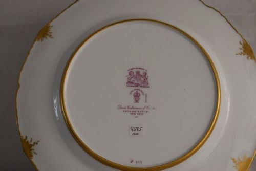ROYAL CROWN DERBY CABINET PLATE SIGNED DESIRE LEROY - ADDITIONAL PHOTO 2