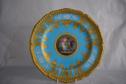 royal crown derby cabinet plate signed desire leroy - CATEGORY: ANTIQUE CERAMICS - DATED 1900
