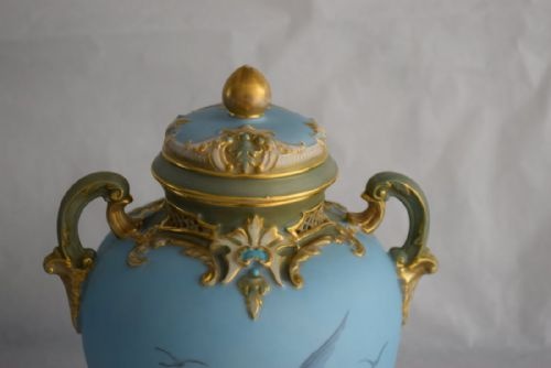 ROYAL WORCESTER POT POURRI VASE BY CHARLES BALDWYN - ADDITIONAL PHOTO 3