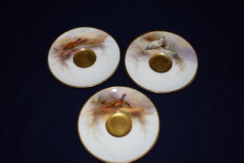 ROYAL WORCESTER CASED DEMI TASSE COFFE SET BY JAMES STINTON - ADDITIONAL PHOTO 1