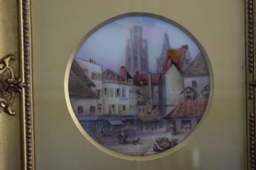 ROYAL WORCESTER ORIGINAL FRAMED PLAQUE SIGNED RUSHTON - ADDITIONAL PHOTO 1