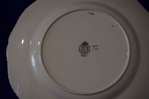 ROYAL WORCESTER LARGE SIZE ROPE EDGE DINNER PLATE BY FREEMAN - ADDITIONAL PHOTO 2