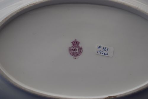 ROYAL WORCESTER PAINTED FRUIT DESSERT DISH SIGNED F ROBERTS - ADDITIONAL PHOTO 2