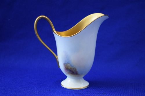 ROYAL WORCESTER CREAM JUG HIGHLAND CATTLE BY HARRY STINTON - ADDITIONAL PHOTO 1