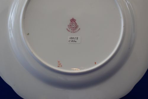 ROYAL WORCESTER PAINTED FRUIT DESSERT PLATE - ADDITIONAL PHOTO 2