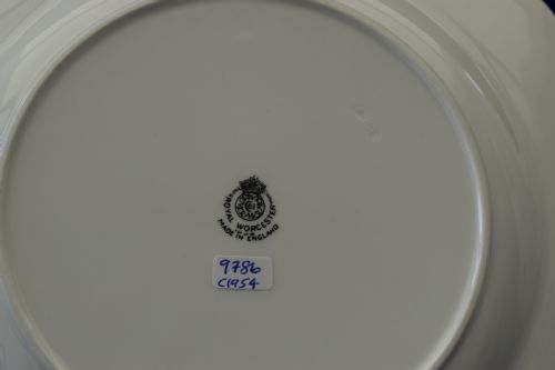 ROYAL WORCESTER PAINTED FRUIT 95 ROPE EDGE PLATE - ADDITIONAL PHOTO 2