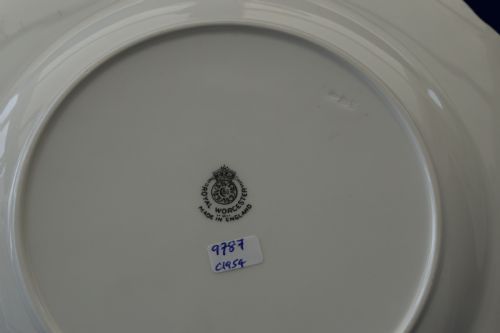 ROYAL WORCESTER PAINTED FRUIT ROPE EDGE PLATE 95 - ADDITIONAL PHOTO 2