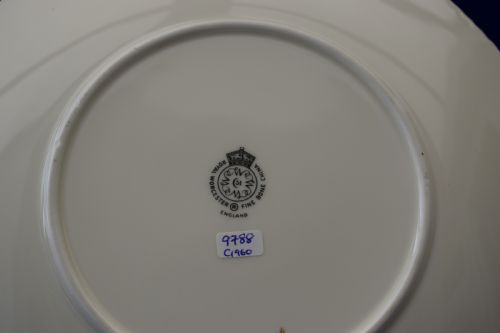 ROYAL WORCESTER PAINTED FRUIT ROPE EDGE BREAD AND BUTTER PLATE - ADDITIONAL PHOTO 3