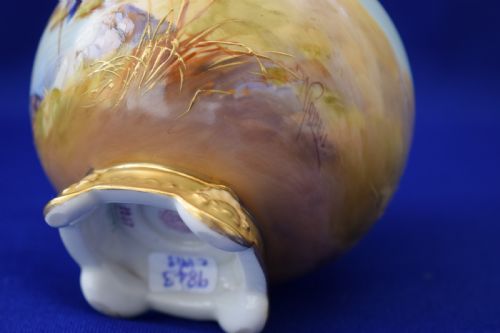 ROYAL WORCESTER VASE STORKS SIGNED WALTER POWELL - ADDITIONAL PHOTO 3