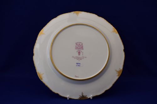 ROYAL CROWN DERBY CABINET PLATE SIGNED LEROY - ADDITIONAL PHOTO 3