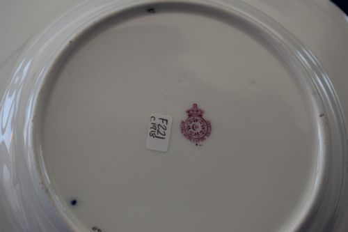 ROYAL WORCESTER PAINTED FRUIT DESSERT SERVICE PLATE SIGNED R SEBRIGHT - ADDITIONAL PHOTO 3