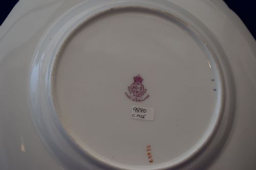 ROYAL WORCESTER DESSERT PLATE DECORATED PAINTED FRUIT BY SEBRIGHT - ADDITIONAL PHOTO 2