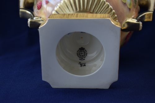 ROYAL WORCESTER POT POURRI VASE AND COVER PAINTED FRUIT - ADDITIONAL PHOTO 4