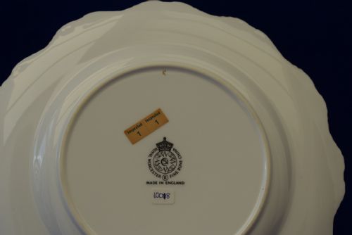 ROYAL WORCESTER PAINTED FRUIT STAR EDGE PLATE - ADDITIONAL PHOTO 2
