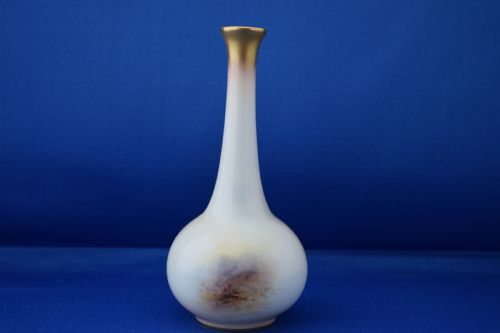 ROYAL WORCESTER HIGHLAND CATTLE VASE SIGNED H STINTON - ADDITIONAL PHOTO 3