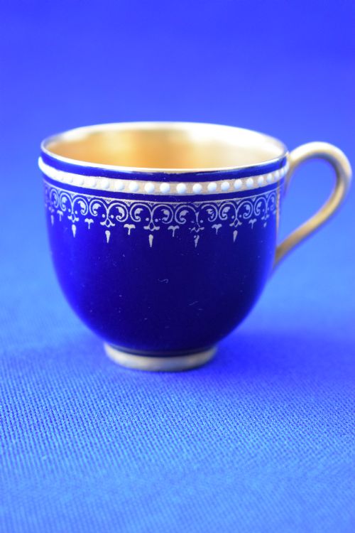 ROYAL WORCESTER DEMI TASSE COFFEE CUP AND SAUCER - ADDITIONAL PHOTO 2