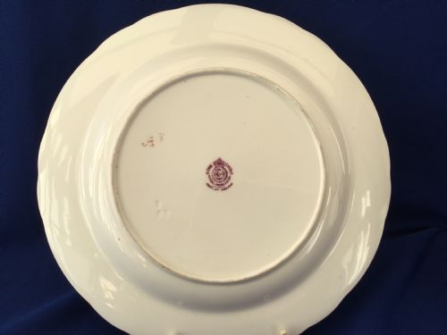 ROYAL WORCESTER PAINTED FRUIT DESSERT PLATE BY HH PRICE - ADDITIONAL PHOTO 2