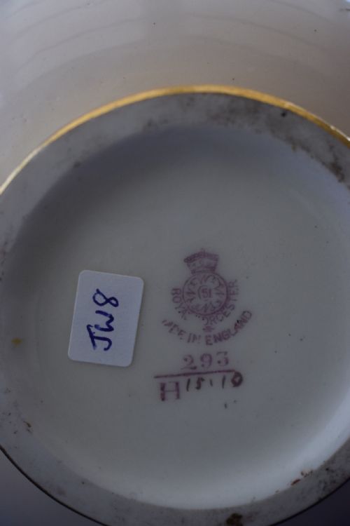 ROYAL WORCESTER VASE DECORATED ROSES - ADDITIONAL PHOTO 3