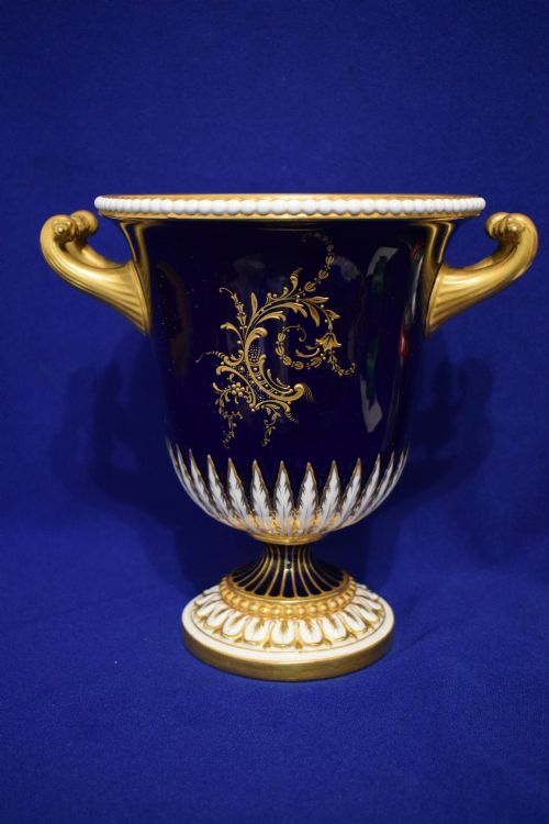 ROYAL WORCESTER PAINTED FRUIT WINE COOLER BY R SEBRIGHT - ADDITIONAL PHOTO 2