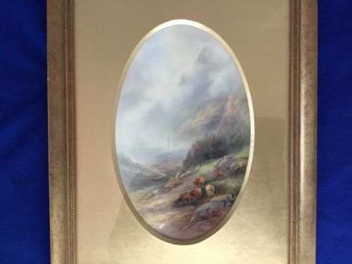 ROYAL WORCESTER PAIR OF LARGE PLAQUES SIGNED J STINTON - ADDITIONAL PHOTO 1
