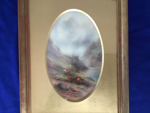 ROYAL WORCESTER PAIR OF LARGE PLAQUES SIGNED J STINTON - ADDITIONAL PHOTO 2