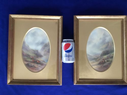ROYAL WORCESTER PAIR OF LARGE PLAQUES SIGNED J STINTON - ADDITIONAL PHOTO 5