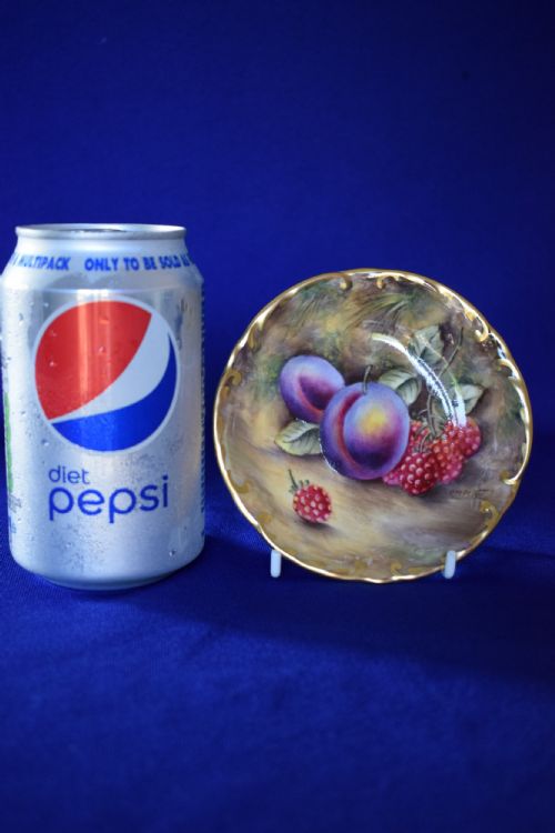 ROYAL WORCESTER PAINTED FRUIT PIN TRAY - ADDITIONAL PHOTO 1
