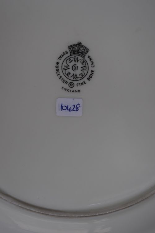 ROYAL WORCESTER PAINTED FRUIT ROPE EDGE PLATE LARGE SIZE - ADDITIONAL PHOTO 2