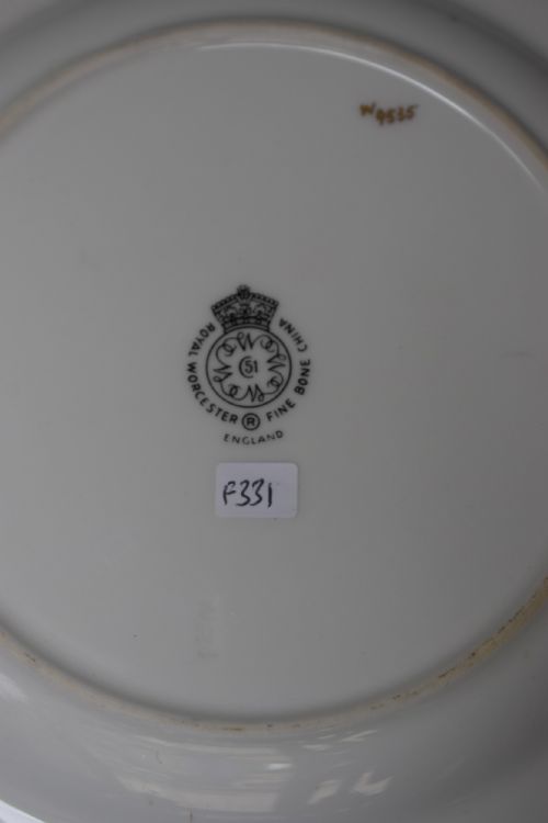 ROYAL WORCESTER PAINTED FRUIT PLATE BY J SMITH - ADDITIONAL PHOTO 2