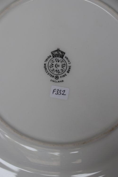 ROYAL WORCESTER PAINTED FRUIT PLATE BY J SMITH - ADDITIONAL PHOTO 2