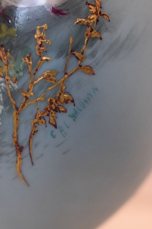 ROYAL WORCESTER VASE AND COVER BY CHARLES BALDWYN - ADDITIONAL PHOTO 4