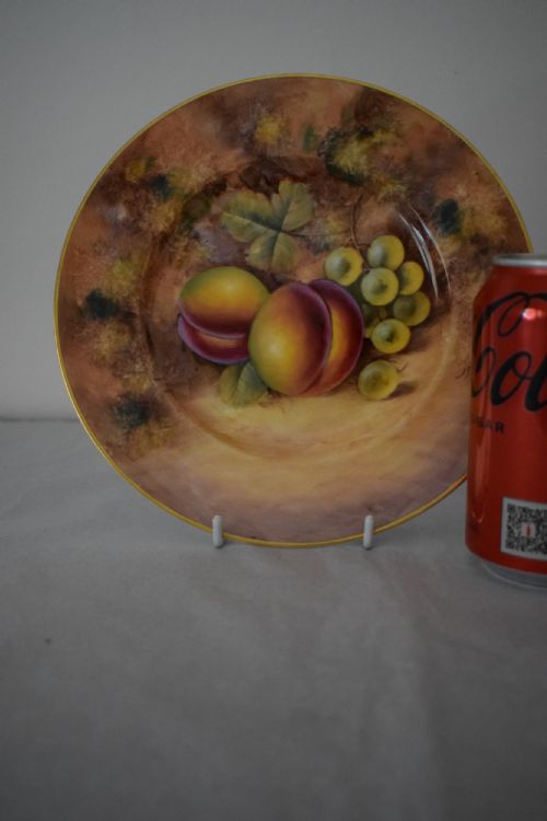 ROYAL WORCESTER PAINTED FRUIT PLATE 8 - ADDITIONAL PHOTO 1