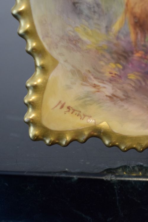 ROYAL WORCESTER BON BON DISH SIGNED H STINTON - ADDITIONAL PHOTO 1