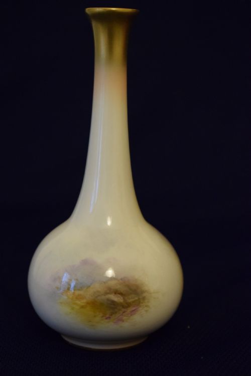 ROYAL WORCESTER VASE SIGNED H STINTON - ADDITIONAL PHOTO 1