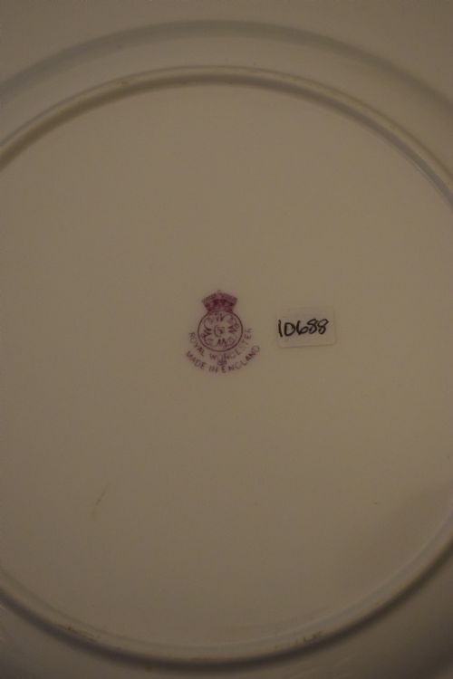 ROYAL WORCESTER PAINTED FRUIT ROPE EDGE PLATE SIGNED R SEBRIGHT - ADDITIONAL PHOTO 2
