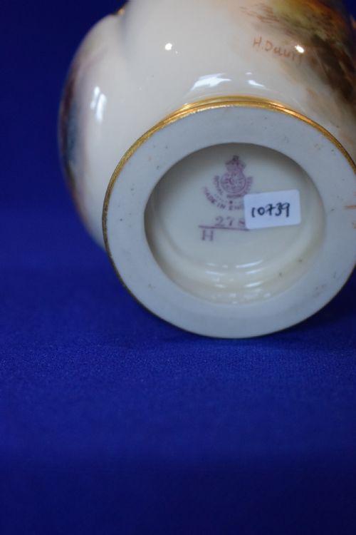 ROYAL WORCESTER POT POURRI VASE BY HARRY DAVIS - ADDITIONAL PHOTO 2