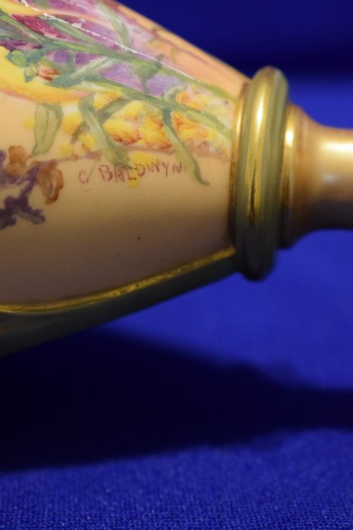 ROYAL WORCESTER VASE BY C BALDWYN - ADDITIONAL PHOTO 4