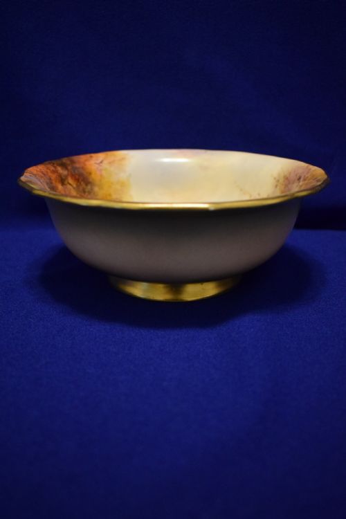 ROYAL WORCESTER BOWL DECORATED BY HARRY DAVIS - ADDITIONAL PHOTO 1