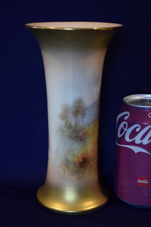 ROYAL WORCESTER HAND PAINTED VASE SIGNED JAS STINTON - ADDITIONAL PHOTO 1