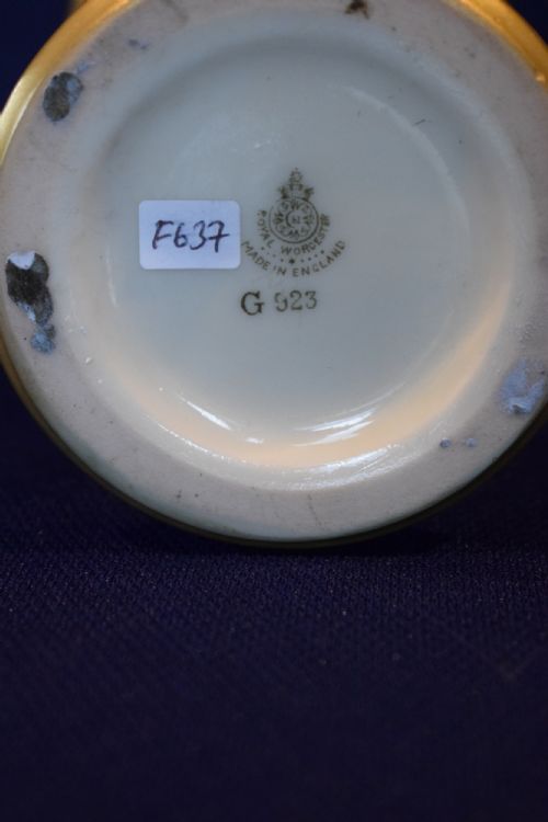 ROYAL WORCESTER HAND PAINTED VASE SIGNED JAS STINTON - ADDITIONAL PHOTO 3
