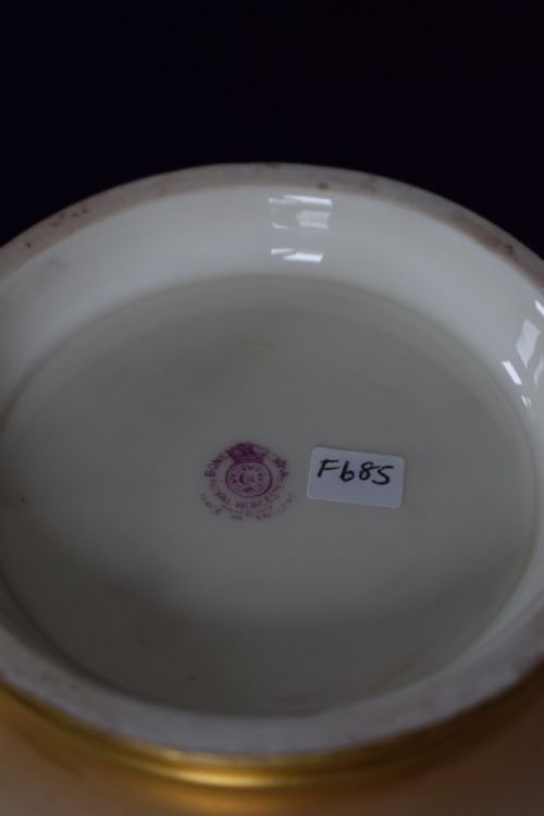ROYAL WORCESTER PAINTED FRUIT BENNETT BOWL - ADDITIONAL PHOTO 2