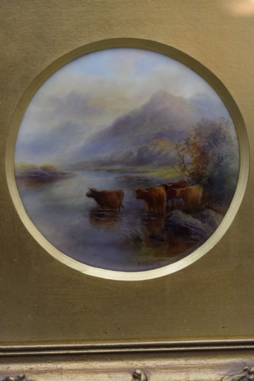 ROYAL WORCESTER FRAMED PLAQUE SIGNED J STINTON - ADDITIONAL PHOTO 1